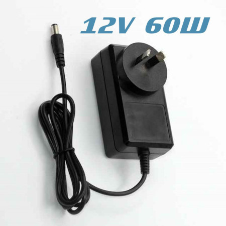 12V DC 5A 60W Desktop Power Adapter with 2.1mm DC plug