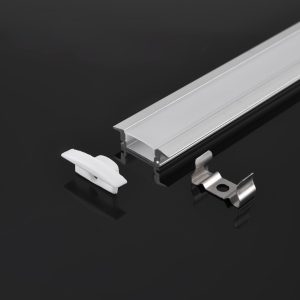 SWU1807B LED Aluminum Profile Recessed Mount Silver with White Diffuser 2M