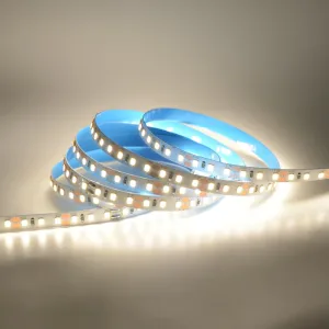 Led Strip 12v, Single Colour, 120 led/meter, ip20, 8mm wide, 2.5cm cut, Blue thermal tape, Economical, 8w/m, 5m roll Natural White 4000k